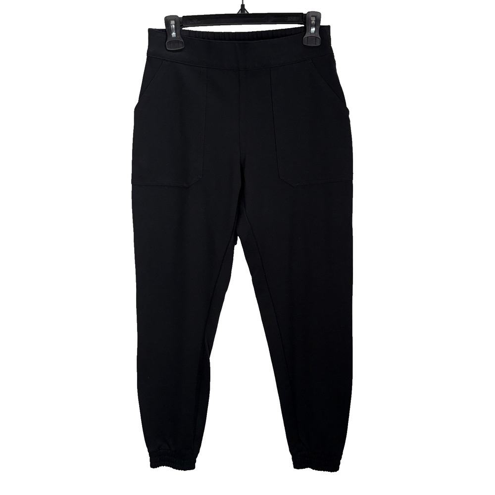 Spanx Womens The Perfect Pants Jogger Size M Black‎ Ponte Knit Tummy Control